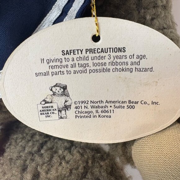 Cracker Jack VTG Sailor Teddy Bear North American Bear 1991 Stuffed Plush 11” - Picture 3 of 11